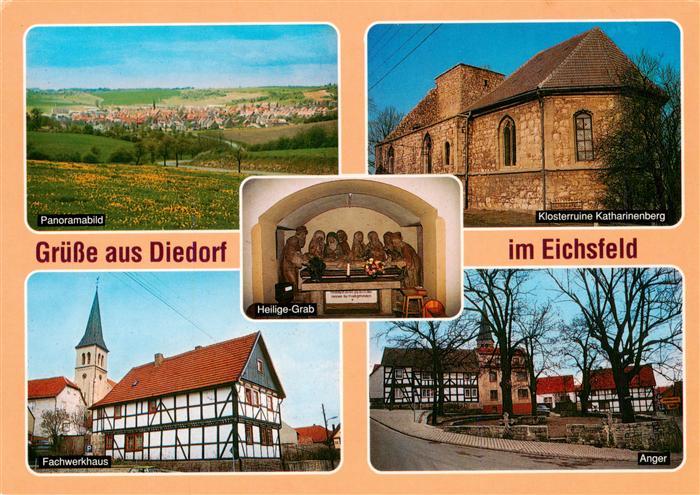 Diedorf Eichsfeld Klosterruine-Katharinenberg Fachwerkhaus Heilige-Grab Anger Ei