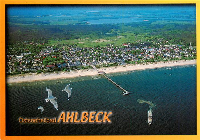 Ahlbeck Uecker-Randow Mecklenburg-Vorpommern Fliegeraufnahme Seebruecke Ostseest