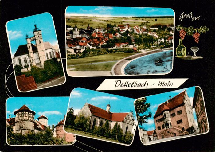 Dettelbach Main Kirche Stadtansicht Stadtmauer Turm Weinregion Altstadt