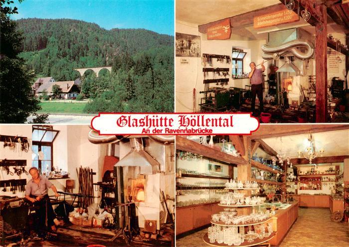 Hoellental Schwarzwald BW Glashuette Glasblaeser Ravennabruecke Viadukt Schwarzw