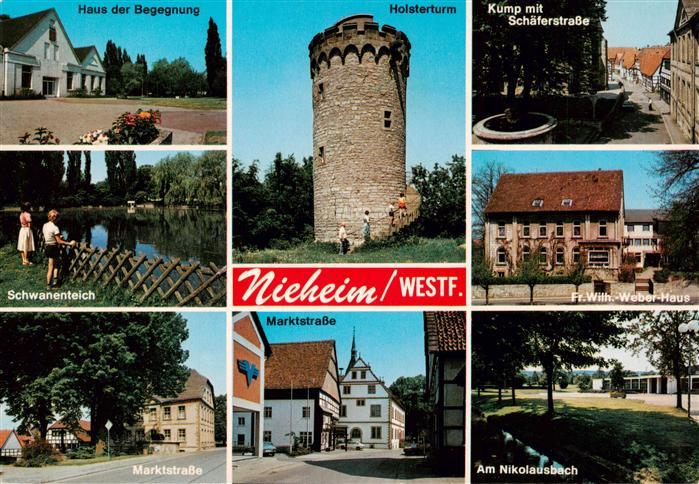 Nieheim Holsterturm Schwanenteich Marktstrasse Haus-der-Begegnung Fr.-Wilh.-Webe