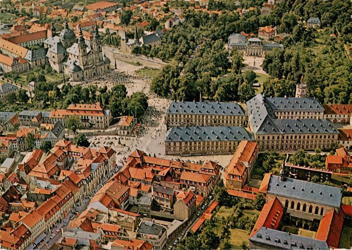 FULDA Hessen Barockviertel Dom Fliegeraufnahme Schloss Stadtansicht Altstadt Kir