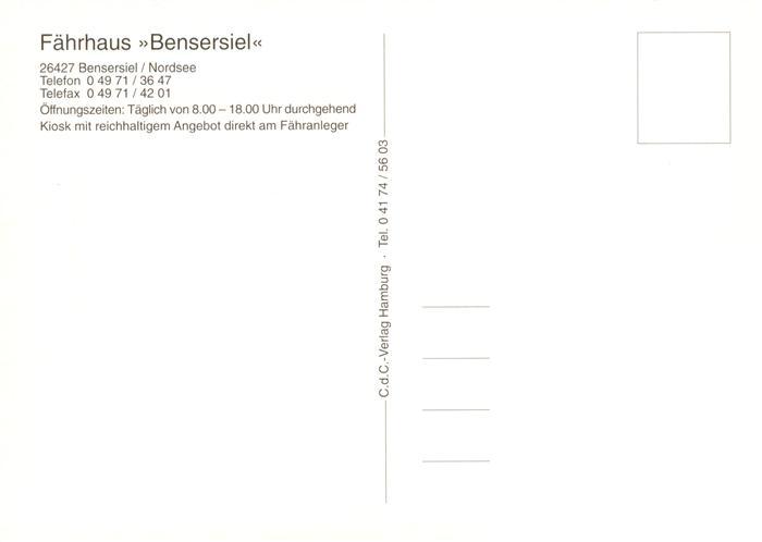 Bensersiel Esens Wittmund Niedersachsen Faehrhaus Restaurant Cafe Schiffahrt-Ins – Bild 2