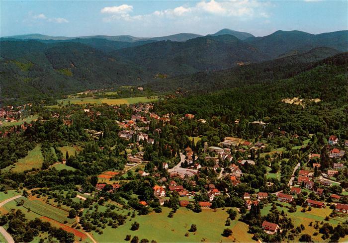 BADENWEILER BW Thermalbad Schwarzwald Luftbild Kurort Villen Wald Huegel Tal