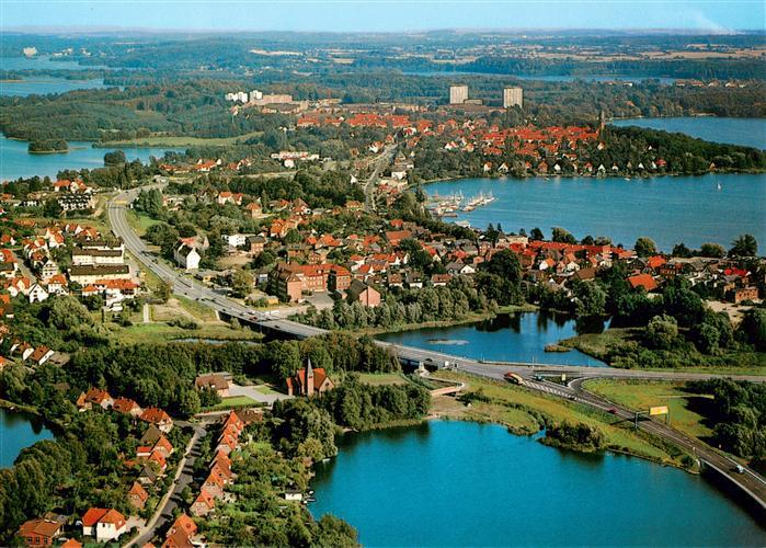 Fegetasche PLoeN Schleswig-Holstein Seen Bruecke Luftaufnahme Altstadt Holsteini