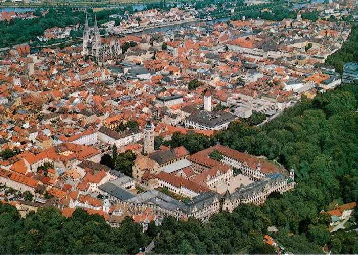 REGENSBURG Bayern Luftbild Dom Altstadt Donau Schloss-Thurn-und-Taxis Basilika-S