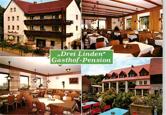 Baernfels Fraenkische Schweiz Obertrubach Bayern Gasthof-Pension-Drei-Linden Fas