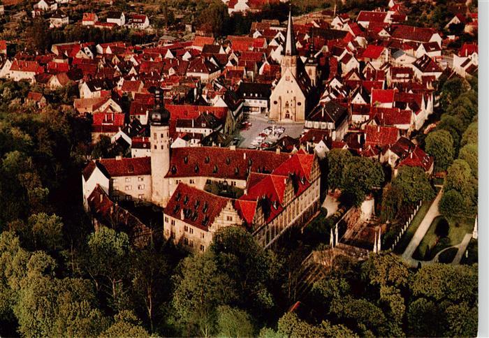Weikersheim Schloss Marktplatz Fliegeraufnahme Altstadt Romantische-Strasse Kirc