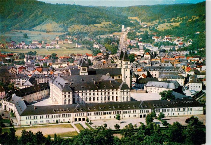 Echternach Luxembourg Abbaye Abtei Stadtansicht Luftbild Klostergebaeude Huegel