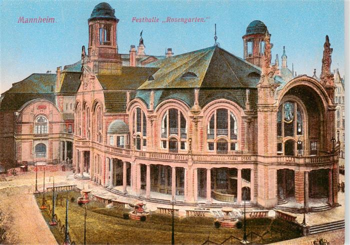 MANNHEIM BW Festhalle Rosengarten Kongresszentrum Historismus Jugendstil Ziegelb