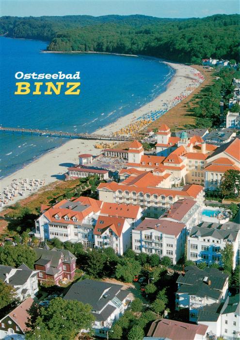 BINZ Ruegen Kurhaus Seebruecke Ostseebad Fliegeraufnahme Strand Ostsee Kurplatz