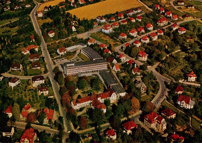 BAD PYRMONT Niedersachsen Fliegeraufnahme Kurort Luftaufnahme Wohnhaeuser Villen