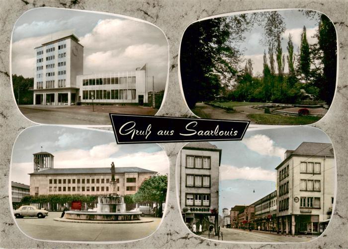 Saarlouis Saarlautern Theater-am-Ring Ludwig-Glacis Marienbrunnen Rathaus Franzo