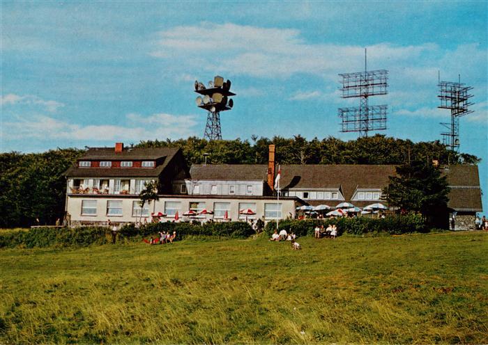 Hoherodskopf Schotten Hessen Berggasthof Vogelsberg Antenne Radar-Mast Pension W