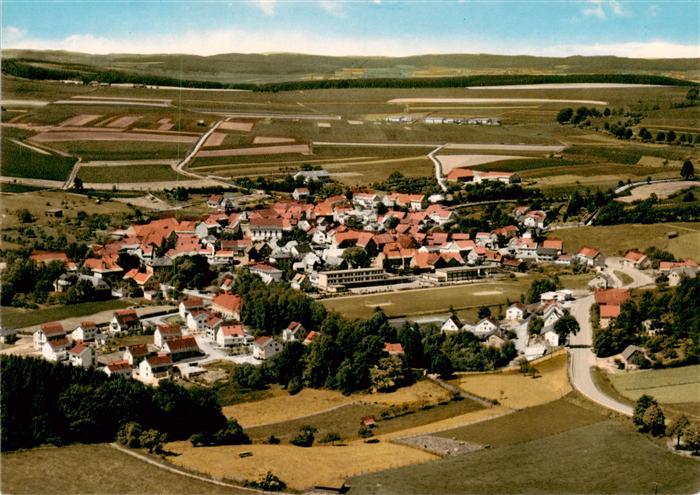 Voehl Edersee Waldeck-Frankenberg Hessen Edersee Luftbild Dorf Felder Wohnhaeuse