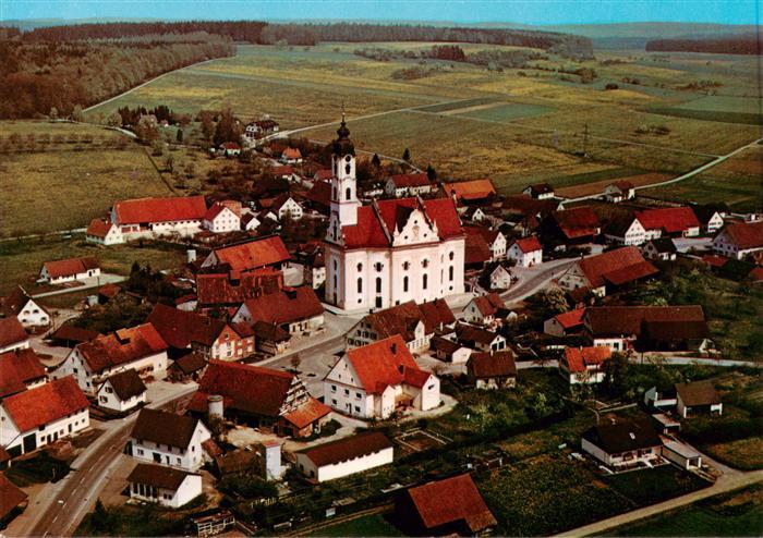 Steinhausen Bad Schussenried BW Fliegeraufnahme Wallfahrtskirche-Steinhausen Bar