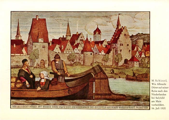 Sulzfeld Main Sulzfeld-am-Main Historienmalerei Albrecht-Duerer Reise-Niederland