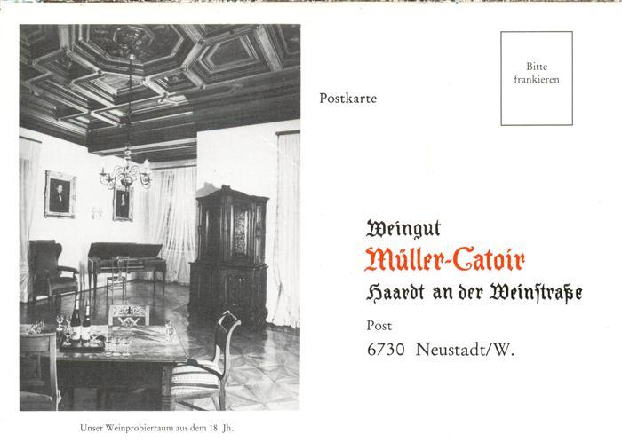 Haardt  Neustadt Weinstrasse Weingut-Mueller-Catoir Weinprobierraum Haardt-an-de
