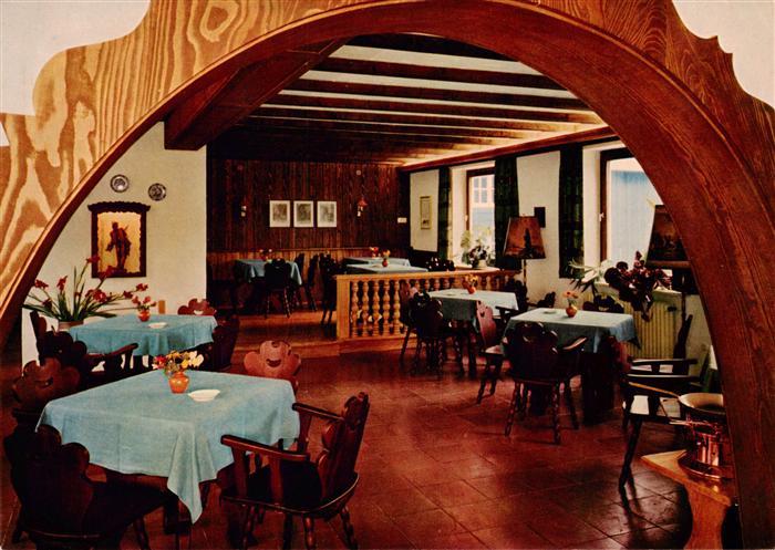 Lettgenbrunn Jossgrund Main-Kinzig-Kreis Hessen Jagdhaus-Horst Gaststube Holzbog