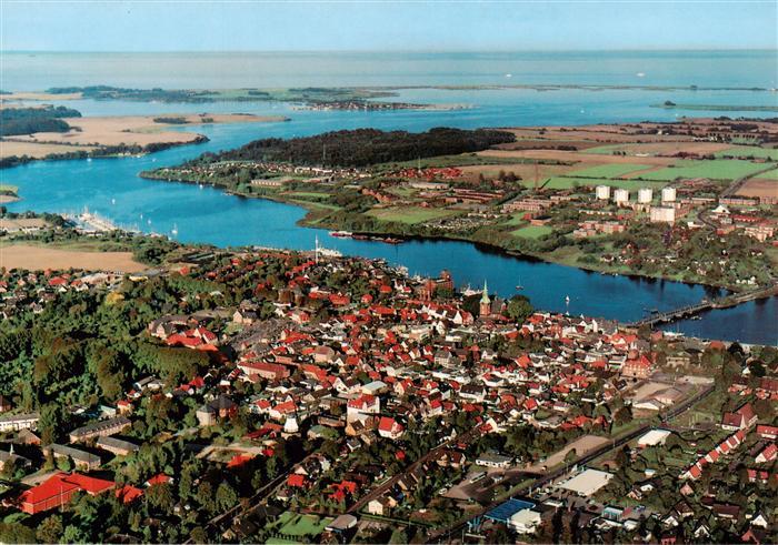 Kappeln  Schlei Schleswig-Flensburg Schlei Luftbild Altstadt Hafen Kirche Inseln