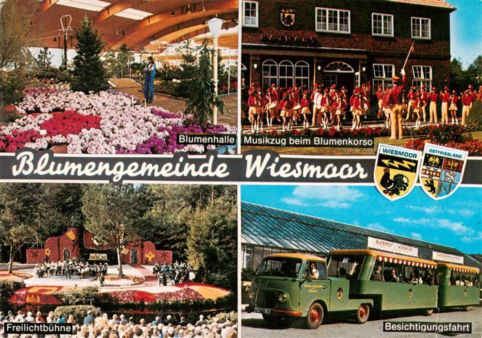 Wiesmoor Aurich Niedersachsen Blumenhalle Blumenkorso Freilichtbuehne Besichtigu