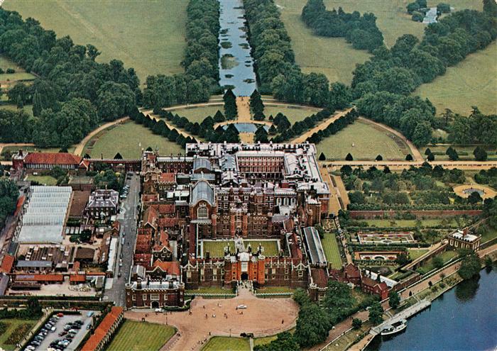 Hampton Richmond upon Thames Fliegeraufnahme Hampton-Court-Palace Schloss Park T