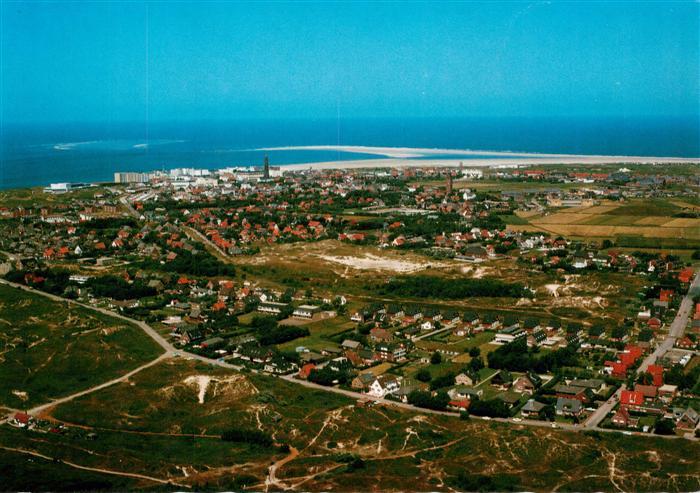 BORKUM Nordseebad Niedersachsen Nordseeheilbad Siedlung Strand Duenen Nordsee St