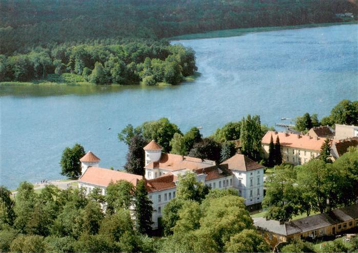 Rheinsberg Brandenburg Schloss-Rheinsberg Grienericksee See Luftbild Baeume Inse