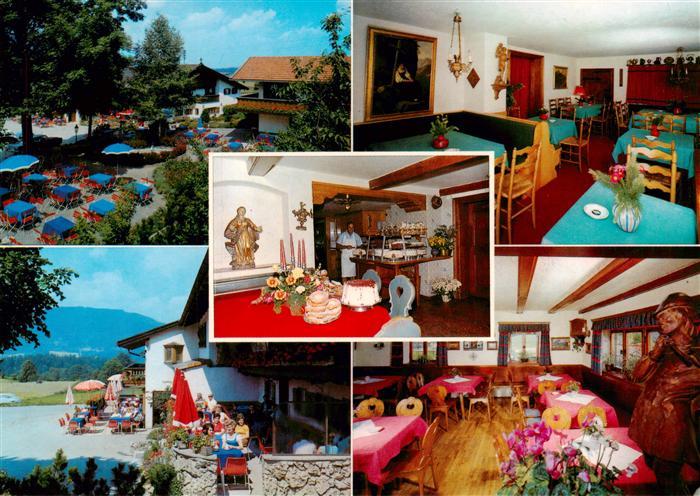 Fischbachau Bayern Winklstueberl Café Pension Konditorei Terrasse Gaststaette In