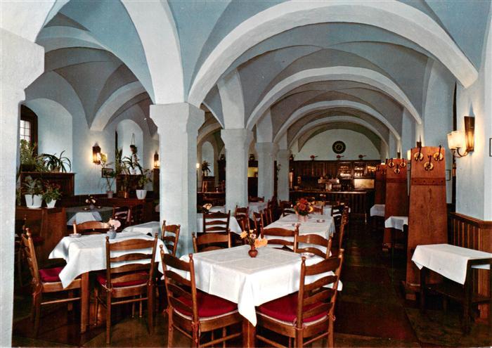Raesfeld Schloss-Raesfeld Restaurant Gewoelbe Rittersaal Gaststaette Innenraum T