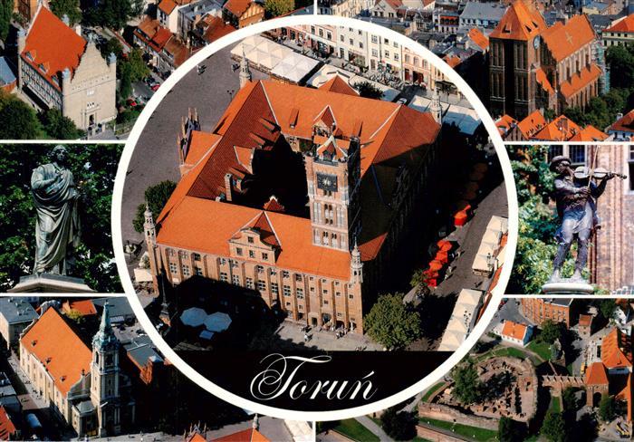 TORUN Thorn Westpreussen PL Rathaus Kopernikus-Denkmal Collegium-Maximum Kathedr