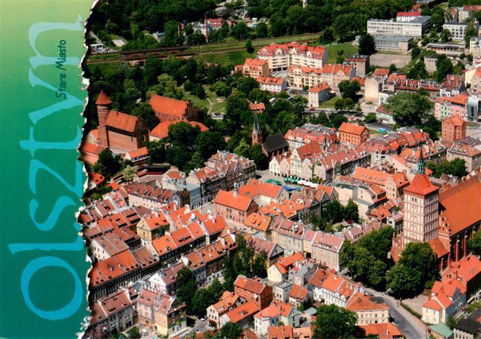 OLSZTYN Allenstein PL Stare-Miasto Fliegeraufnahme Altstadt Burg Kirche Rote-Dae