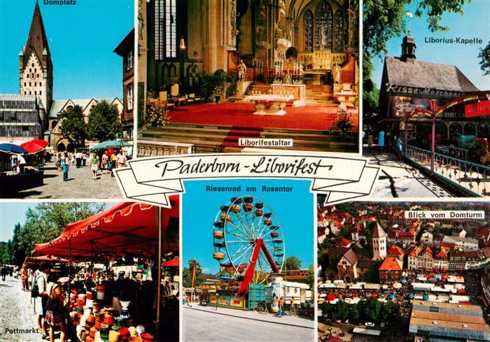 PADERBORN NRW Domplatz Dom Liborifest Liborifestaltar Liborius-Kapelle Pottmarkt