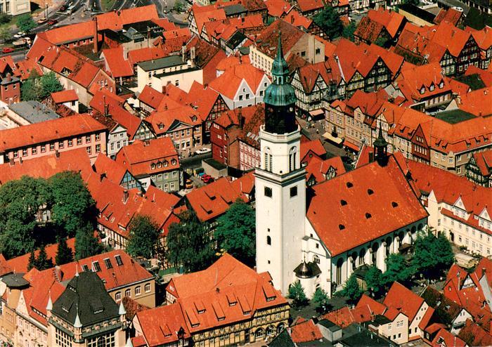 Celle Niedersachsen Stadtkirche Fliegeraufnahme Altstadt Fachwerkhaueser Kirchtu