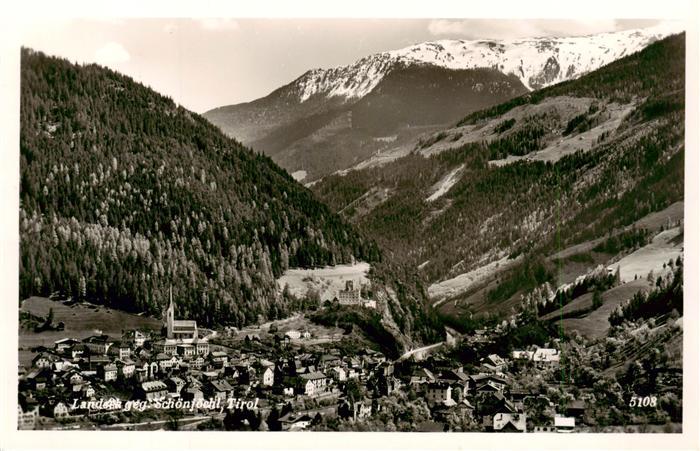 Landeck  Tirol AT Panorama Blick gegen Schoenjoechl