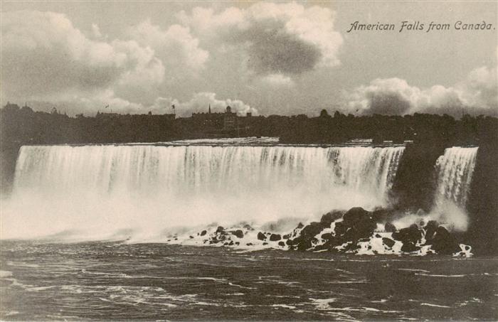 Niagara Falls Ontario Canada Blick auf die Wasserfaelle