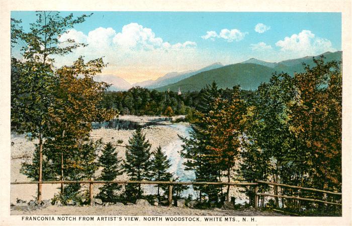 North Woodstock New Hampshire USA Franconia Notch from Artit's view White Mounta