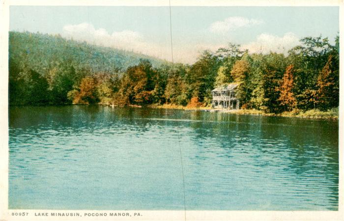 Pocono Manor Pennsylvania USA Lake Minausin