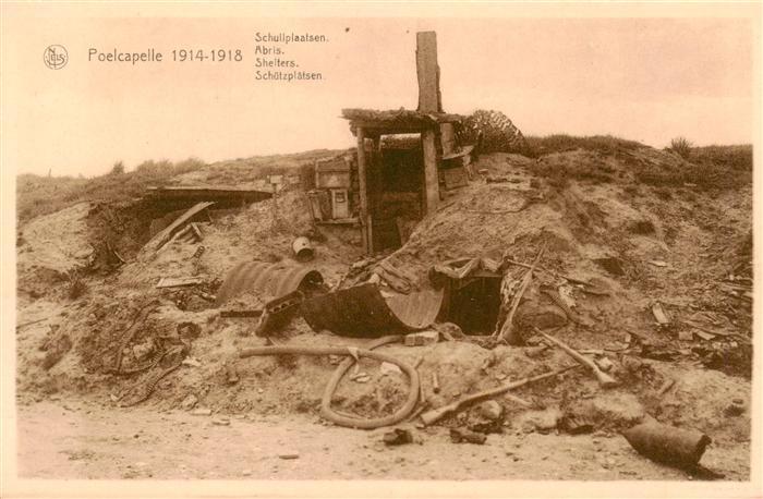 Poelcapelle Poelkapelle Ypern West-Vlaanderen Belgie Schuetzenplatz Schuetzengra