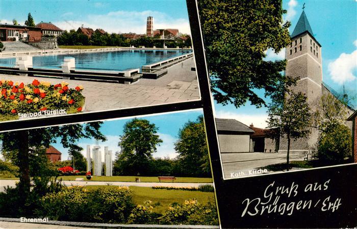 Brueggen Erft Kerpen NRW Freibad Ehrenmal Parkanlagen Kirche