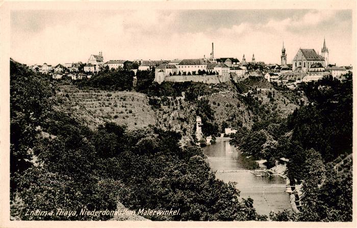 Znaim Znojmo CZ Panorama Donau