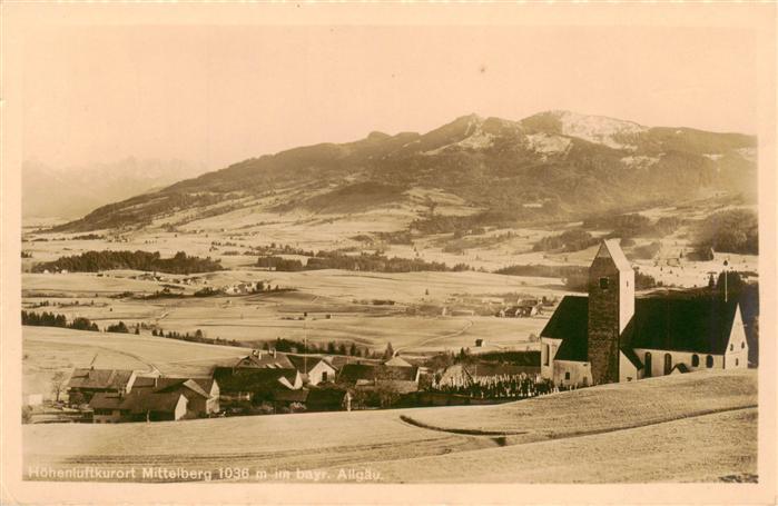 Mittelberg Oy Allgaeu Panorama Hoehenluftkurort