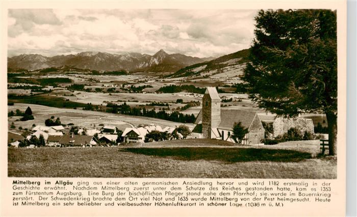 Mittelberg Oy Allgaeu Panorama Hoehenluftkurort Alpen