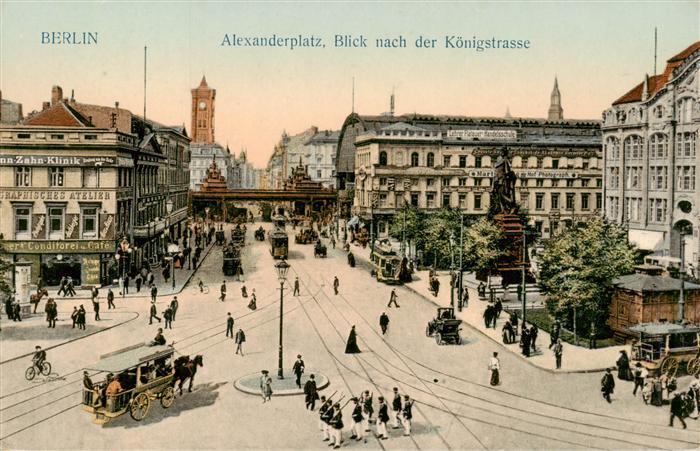 BERLIN  CITY Alexanderplatz Blick nach der Koenigstrasse