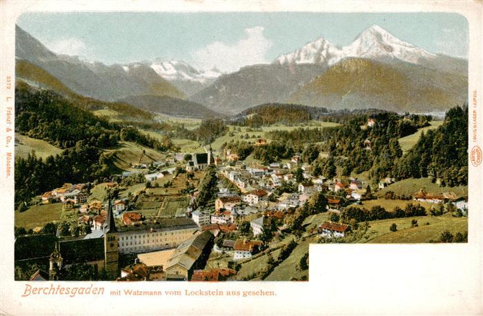 BERCHTESGADEN Bayern Gesamtansicht mit Alpenpanorama