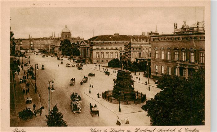 BERLIN  CITY Unter den Linden Denkmal Friedrich der Grosse