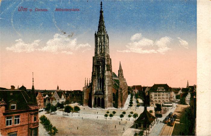 ULM  Donau Muensterplatz