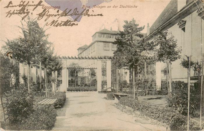 Goeppingen BW Neue Anlagen an der Stadtkirche