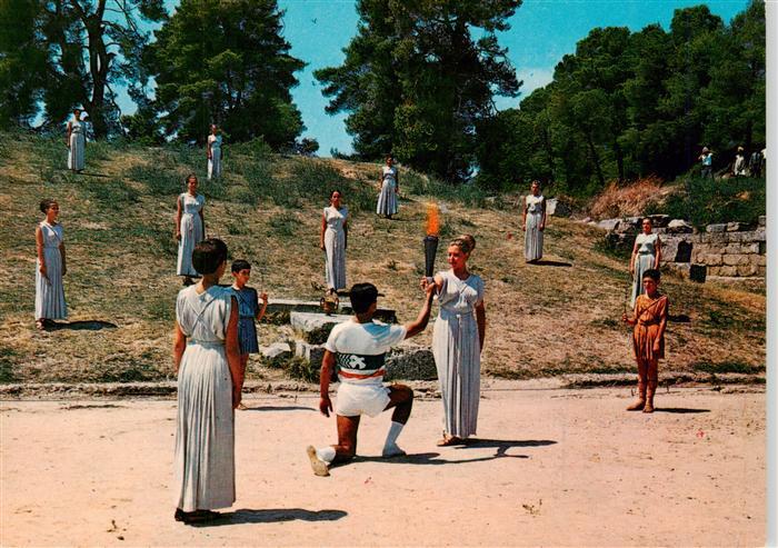 Olympia  Olimpia Greece Die Olympische Flamme