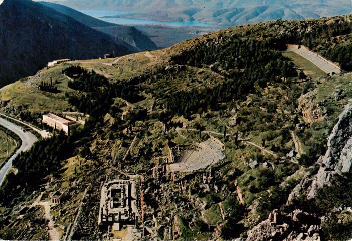 Delphi Delfi Greece Blick auf die Ruinen Antike Staette